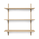 Regal - Sector triple/wide natural oak/brass von Ferm Living