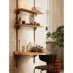 Regal - Sector Desk natural oak/brass von Ferm Living