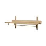 Regal - Sector Rack natural oak/brass von Ferm Living