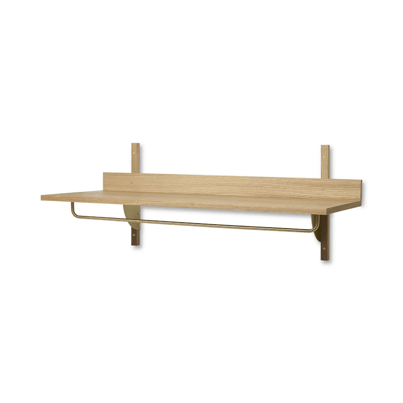 Regal - Sector Rack natural oak/brass von Ferm Living