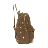 Rucksack midi - Braun/Teddy Hearts mit Vordertasche von Studio Noos