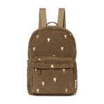 Rucksack midi - Braun/Teddy Hearts mit Vordertasche von Studio Noos