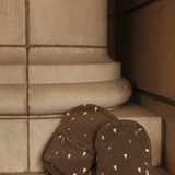 Rucksack midi - Braun/Teddy Hearts mit Vordertasche von Studio Noos