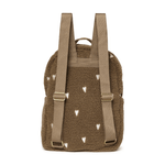 Rucksack midi - Braun/Teddy Hearts mit Vordertasche von Studio Noos