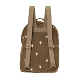 Rucksack midi - Braun/Teddy Hearts mit Vordertasche von Studio Noos