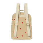 Rucksack midi - Ecru/Teddy Hearts mit Vordertasche von Studio Noos