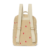 Rucksack midi - Ecru/Teddy Hearts mit Vordertasche von Studio Noos