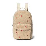Rucksack midi - Ecru/Teddy Hearts mit Vordertasche von Studio Noos