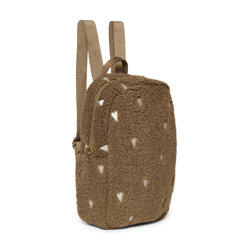 Rucksack mini - Teddy brown hearts von Studio Noos