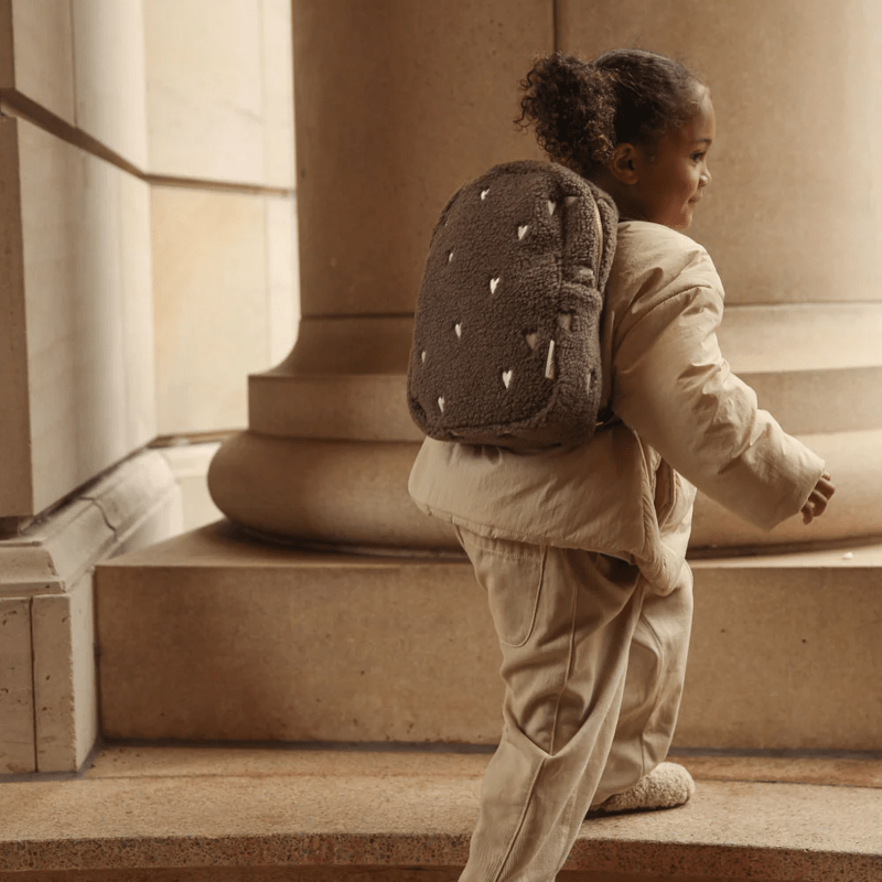 Rucksack mini - Teddy brown hearts von Studio Noos
