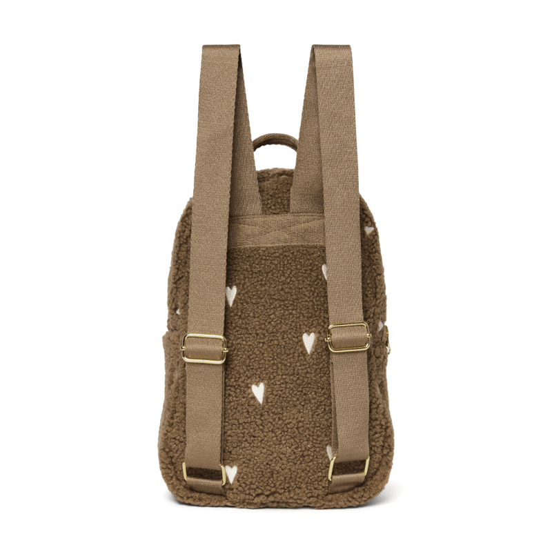 Rucksack mini - Teddy brown hearts von Studio Noos