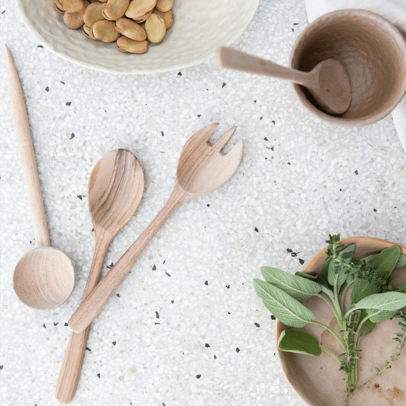Salatbesteck Walnut von Tine K Home