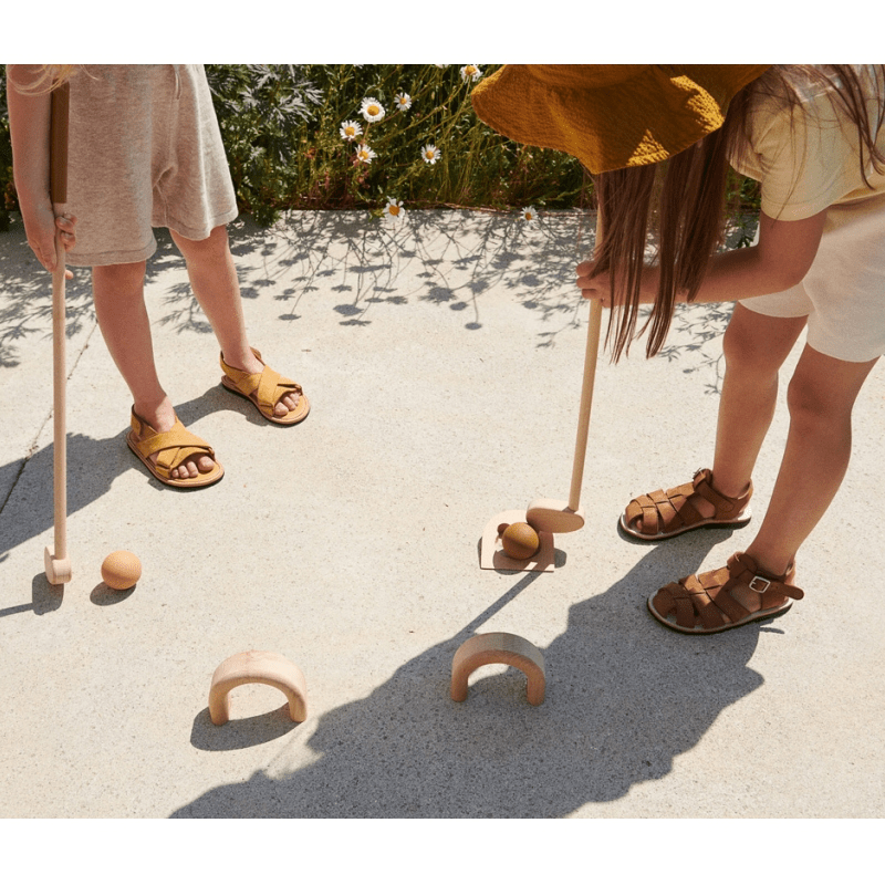 Sandalen - Alex grainy golden caramel von Liewood