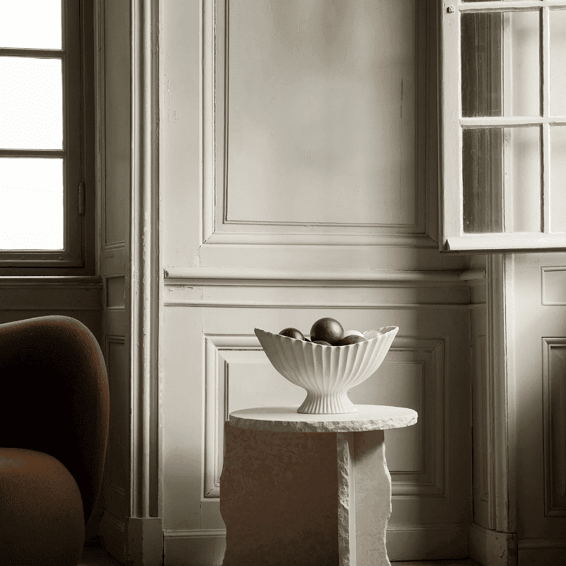 Schale - Centrepiece Fountain off-white von Ferm Living