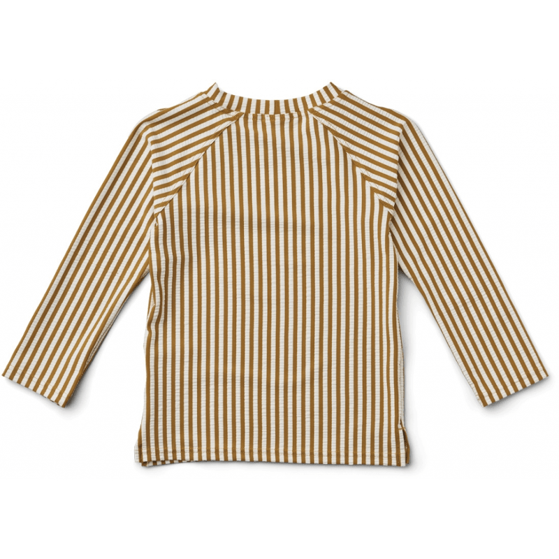 Schwimm Shirt - Noah seersucker golden caramel/white von Liewood