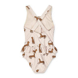 Schwimmanzug – Amara Leopard sandy von Liewood