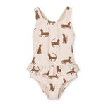 Schwimmanzug – Amara Leopard sandy von Liewood