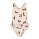 Schwimmanzug – Amara Leopard sandy von Liewood