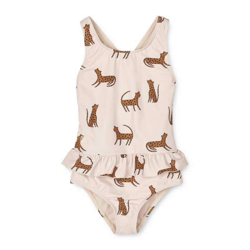 Schwimmanzug – Amara Leopard sandy von Liewood