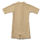Schwimmanzug - Max seersucker golden caramel/white von Liewood