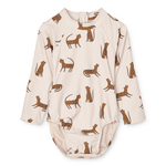 Schwimmanzug – Maxime Leopard sandy von Liewood