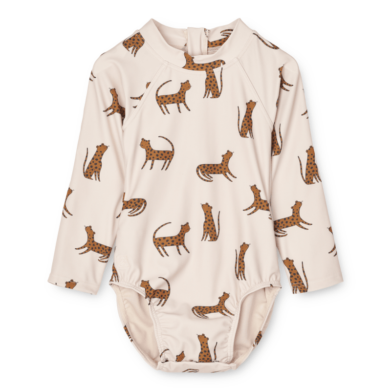Schwimmanzug – Maxime Leopard sandy von Liewood