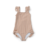 Schwimmanzug - TANNA stripe tuscany rose seersucker von Liewood