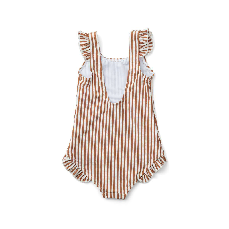 Schwimmanzug - TANNA stripe tuscany rose seersucker von Liewood