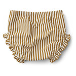 Schwimmhose Baby – Mila seersucker golden caramel/white von Liewood