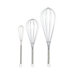 Schwingbesen - Whisk silver finish 3er Set von Nicolas Vahé