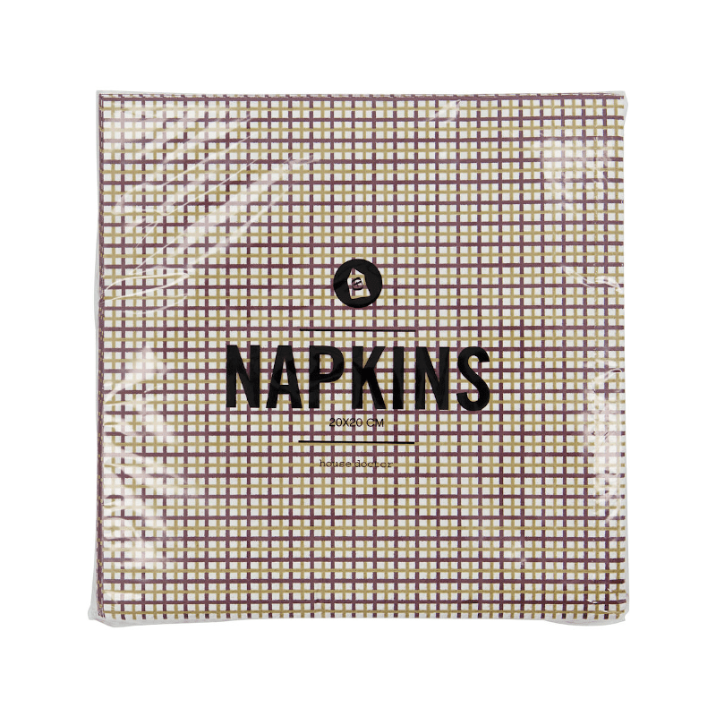 Serviette - Checkered bunt von House Doctor