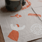 Serviette - Figures red von Fine little Day