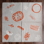 Serviette - Figures red von Fine little Day