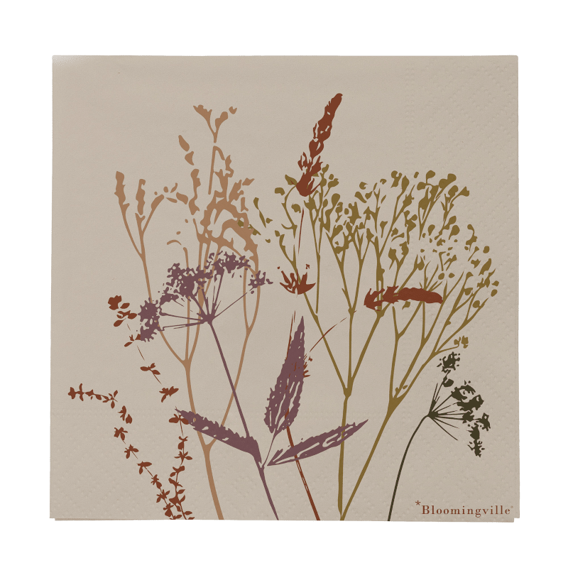 Serviette - Sirri natur von Bloomingville