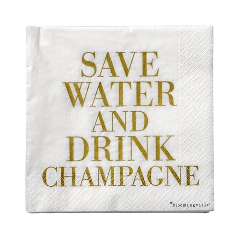 Servietten - Lolly "Save Water..." von bloomingville
