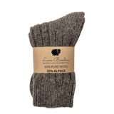 Socken - Maria Wolle/Alpaka tabak von Lana Bambini
