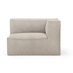 Sofa – Catena Armrest Right L | Confetti Bouclé light grey von Ferm Living