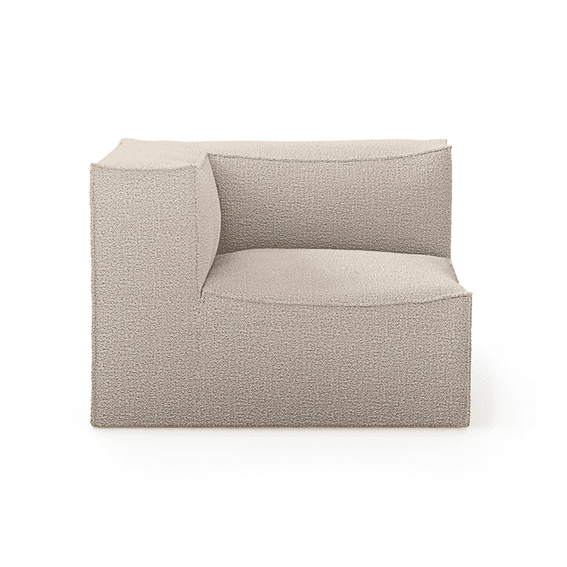 Sofa – Catena Corner L | Wool Boucle natural von Ferm Living