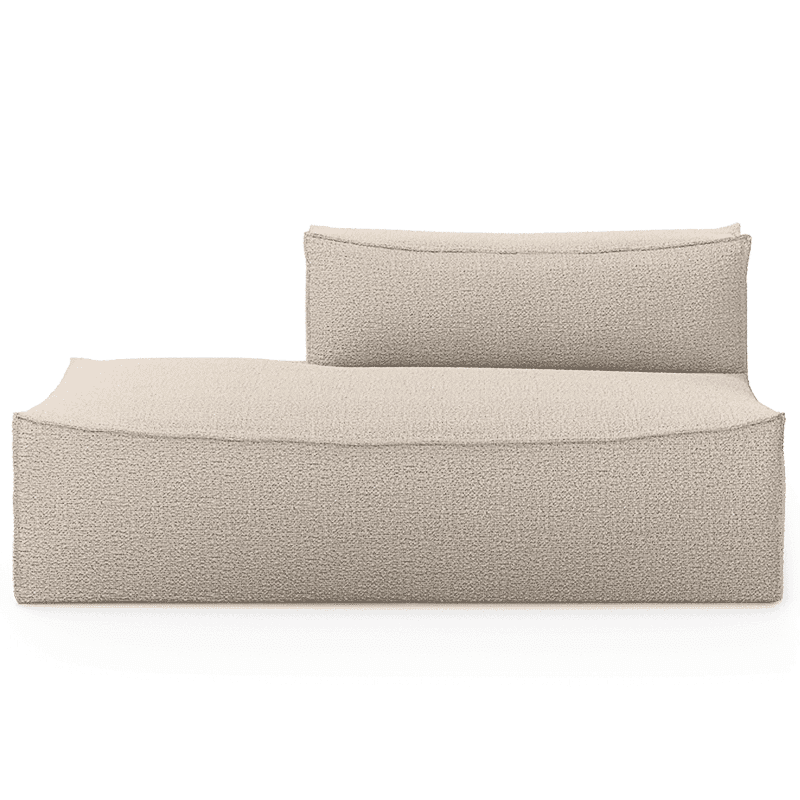 Sofa – Catena Open End Left L | Wool Boucle natural von Ferm Living