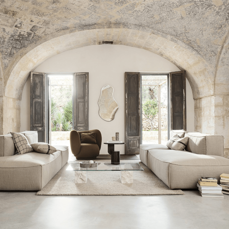 Sofa - Catena Open End Left L | Rich Linen von Ferm Living