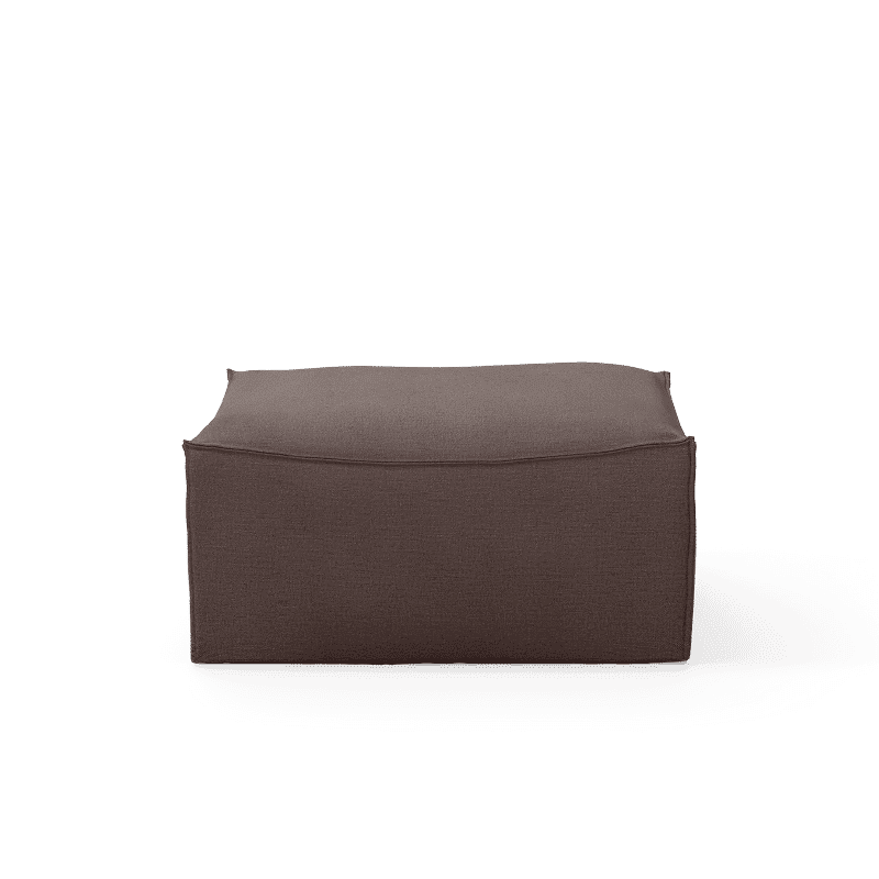 Sofa – Catena Pouf Square S | Hot M. Brown von Ferm Living