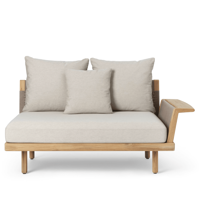 Sofa Outdoor - E510 Modul mit  Rückenlehne & Armlehne von Carl Hansen