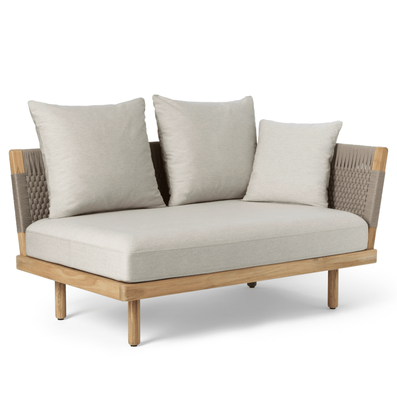 Sofa Outdoor - E511 Modul mit  Rückenlehne & Seitenlehne von Carl Hansen