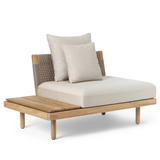 Sofa Outdoor - E520 Modul mit kurzer Rückenlehne & Sidetable von Carl Hansen