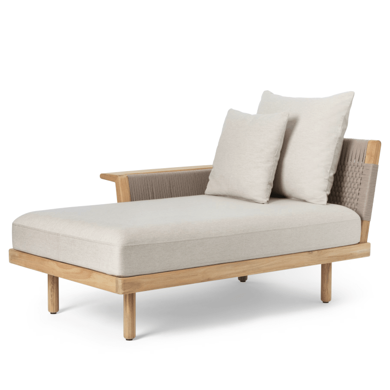 Sofa Outdoor - E540 Modul mit Seitenlehne & Sidetable von Carl Hansen