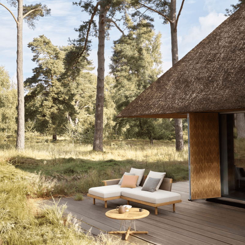 Sofa Outdoor - EOOS 2-Seater mit Chaise Lounge & Open End von Carl Hansen