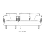 Sofa Outdoor - EOOS 3-Seater mit Chaise Lounge von Carl Hansen