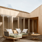 Sofa Outdoor - EOOS 3-Seater mit Chaise Lounge von Carl Hansen