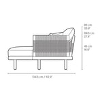Sofa Outdoor - EOOS 3-Seater mit Chaise Lounge von Carl Hansen