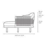 Sofa Outdoor - EOOS 3-Seater mit Chaise Lounge von Carl Hansen